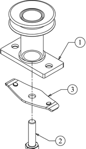 Blade Adapter Diagram and Parts List for SC500EZ (12ACC6S6756)(2016) Cub Cadet Lawn Mower